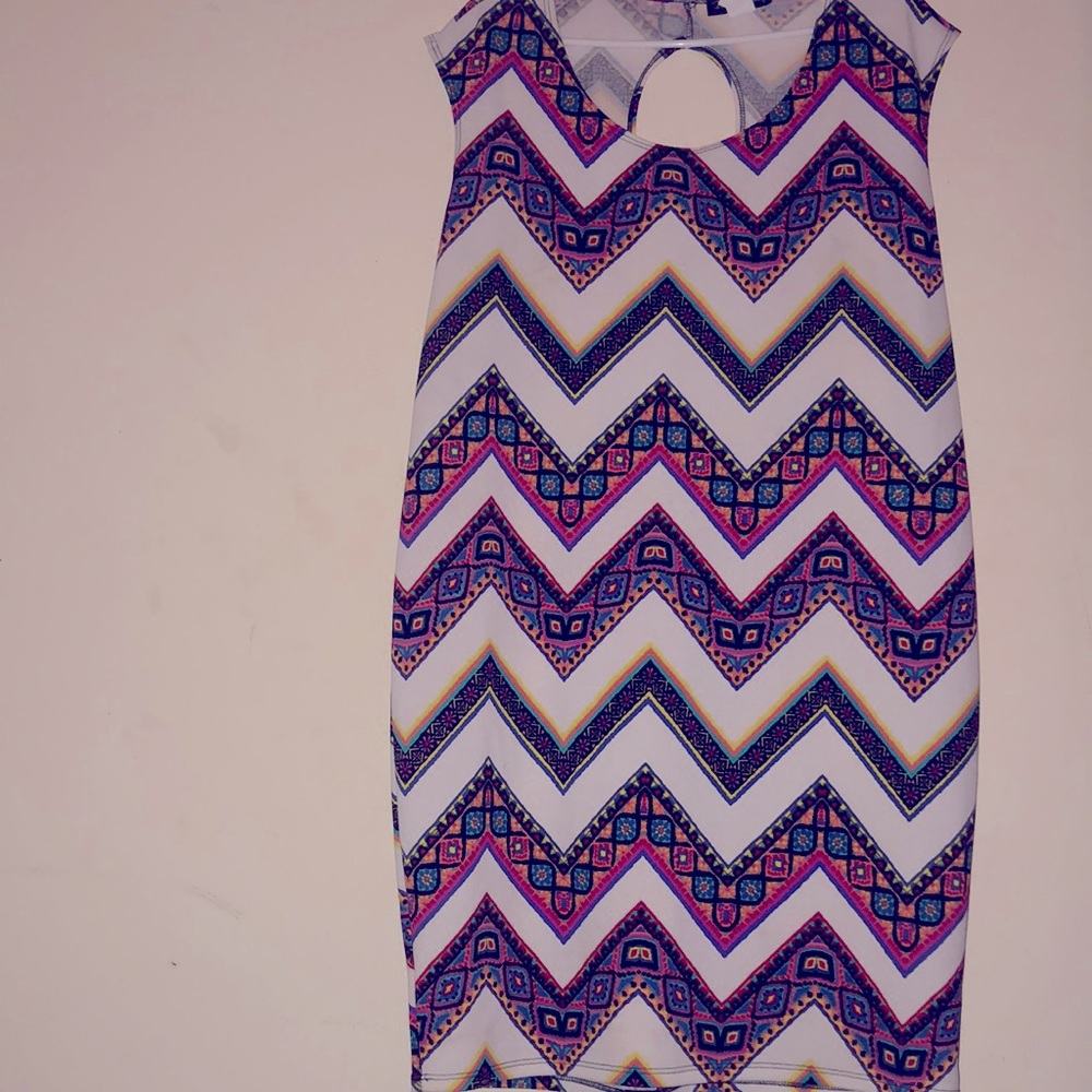 French atmosphere multicolored 2X dress